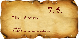 Tihi Vivien névjegykártya